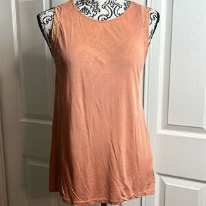 3.11 Phillip Lam Peach Silk Blend Tank Top S